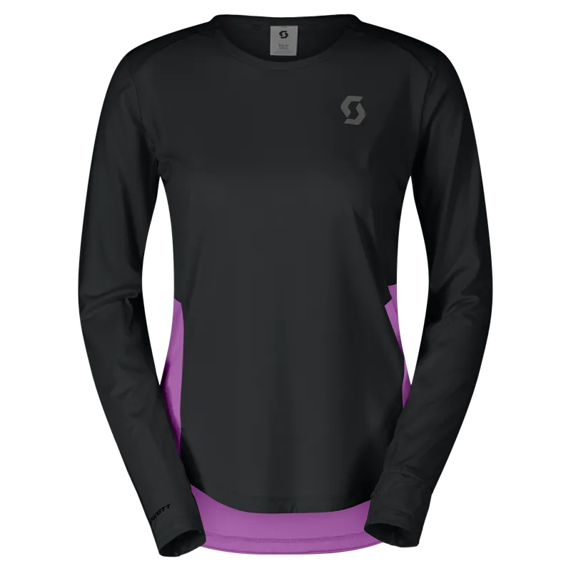 SCOTT Tee W‘s Endurance Tech LS (Černá) - Dámské běžecké triko Endorphin Republic Výhodná Nabídka