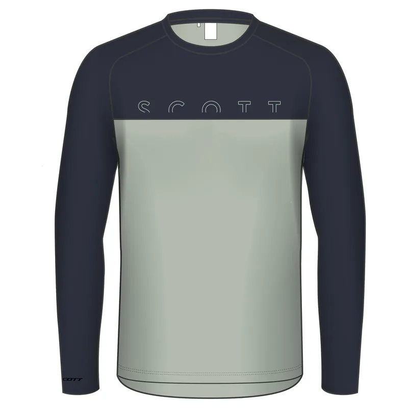 Novinka SCOTT Tee M‘s Defined DRI LS (Modrá) - Pánské triko Endorphin Republic