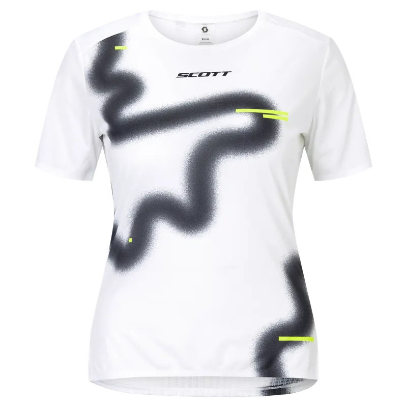 SCOTT Tee W‘s RC Run SS (Bílá) - Dámské běžecké triko Endorphin Republic Vysoce Kvalitní