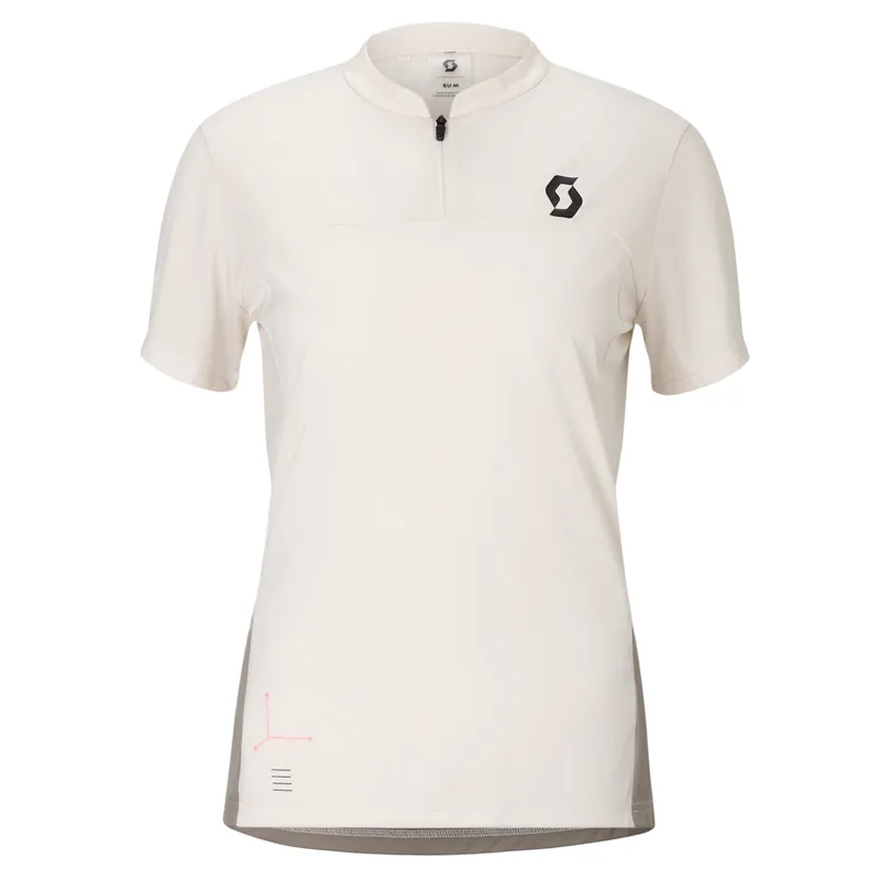 Speciální Cena SCOTT Tee W‘s Vertic Zip SS (Bílá) - Dámské cyklistické triko Endorphin Republic