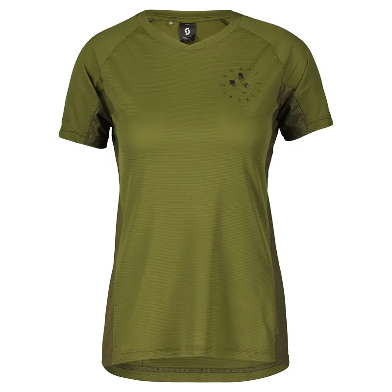 Nejlepší Volba Scott Trail Flow Pro SS (Olivová) - Dámský cyklistický dres Endorphin Republic