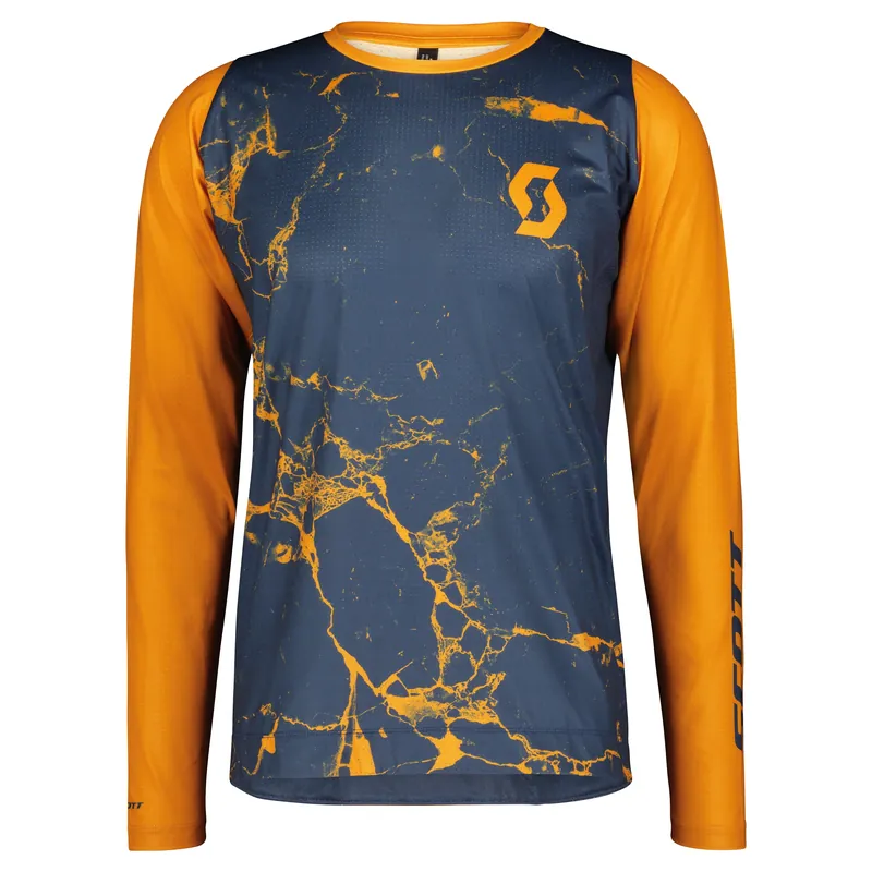 Zlevněný Scott Trail Vertic LS (Oranžová) - Pánský cyklistický dres Endorphin Republic