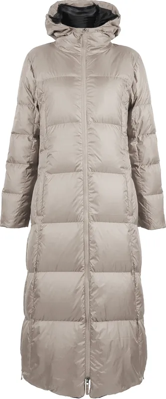 SKHoop HELLA DOWN COAT (Tmavě červená) - Dámský dlouhý péřový kabát Endorphin Republic Poslední Šance