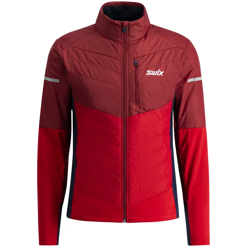 Swix Nordic Warm Hybrid Jacket M (Červená) - Pánská hybridní bunda Endorphin Republic Ihned K Objednání