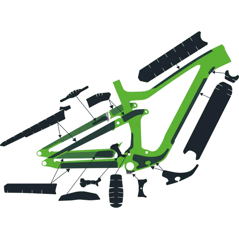 Syncros Frame Protection kit RANSOM Carbon (Černá) - Ochrana rámu kit Endorphin Republic Nejprodávanější