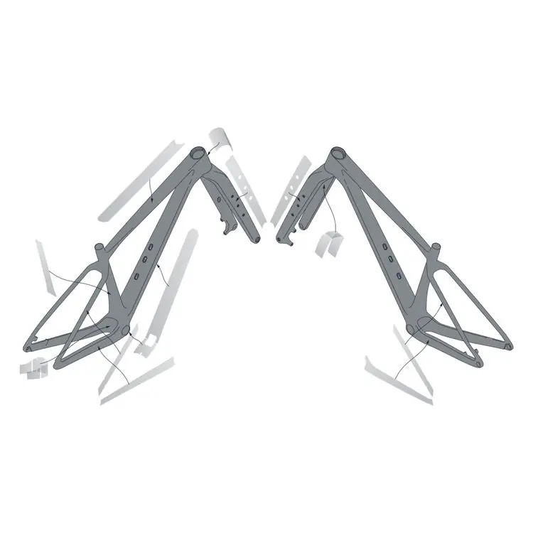 Jen Po Omezenou Doba Syncros Frame Protection Kit Scale 23 Carbon (Černá) - Sada rámových chráničů SYNCROS na karbonový SCALE 23 Endorphin Republic