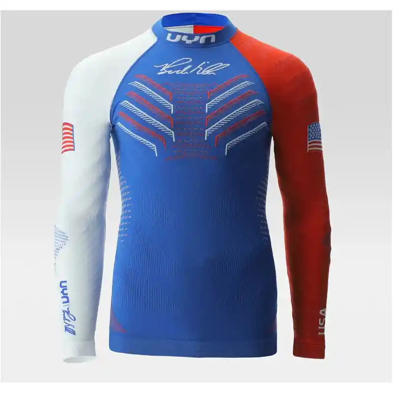 UYN NATYON 3.0 USA BODE MILLER UW SHIRT LG_SL.TURTLE NECK - Pánské funkční triko Endorphin Republic Akce