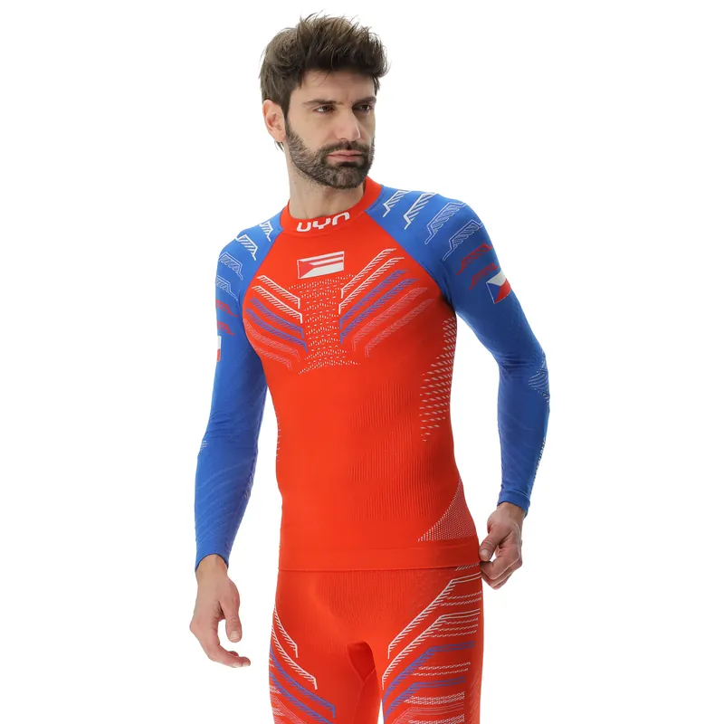 Výprodej UYN NATYON 3.0 CZECH REPUBLIC UW SHIRT LG_SL.TURTLE NECK (Zelená) - Pánské funkční triko Endorphin Republic
