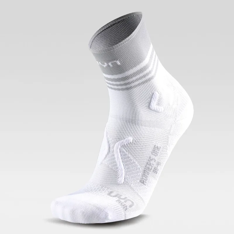 Originální Uyn RUNNER‘S ONE SHORT GRIP SOCKS (Bílá) - Pánské běžecké ponožky Endorphin Republic