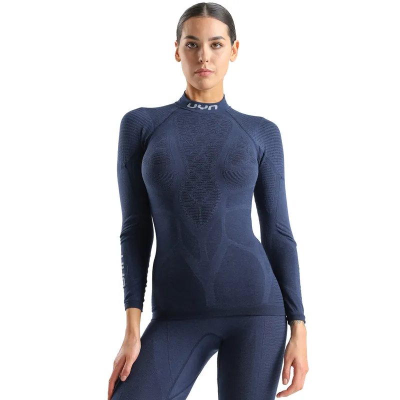 Vysoce Kvalitní UYN WOMAN ELEVATYON BIOMORPH UW SHIRT LONG_SL.TURTLE NECK - Dámské funkční triko Endorphin Republic