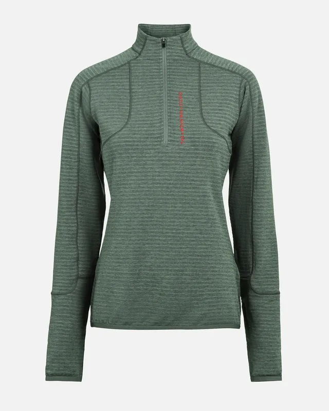 The Mountain Studio W. LIGHT TECH FLEECE HALF ZIP (Zelená) - Dámská mikina Endorphin Republic Výhodná Nabídka