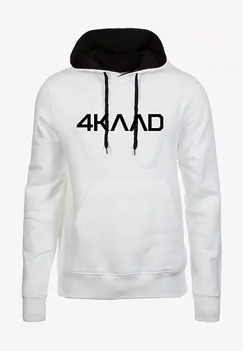 4 Kaad (Bílá) - Unisex mikina s kapucí Endorphin Republic Expresní Doručení