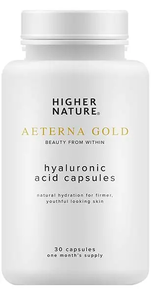 Dokud Zásoby Vydrží HIGHER NATURE Aeterna Gold Hyaluronic Acid - Kapsle s kyselinou hyaluronovou Endorphin Republic