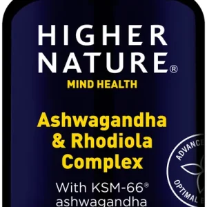 Sleva HIGHER NATURE Ashwagandha and Rhodiola Complex - Kapsle s výtažekem z KSM-66 organicky vypěstovaného ashwagaandha kořenu Endorphin Republic