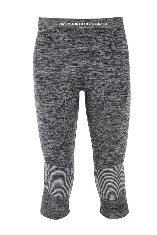 Akční Nabídka The Mountain Studio BASE 3/4 PANT (Černá) - Pánské funkční spodky Endorphin Republic