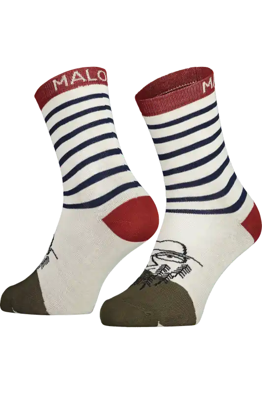 Výprodej Maloja ThistleM. (Červená) - Bavlněné ponožky s grafikou Endorphin Republic