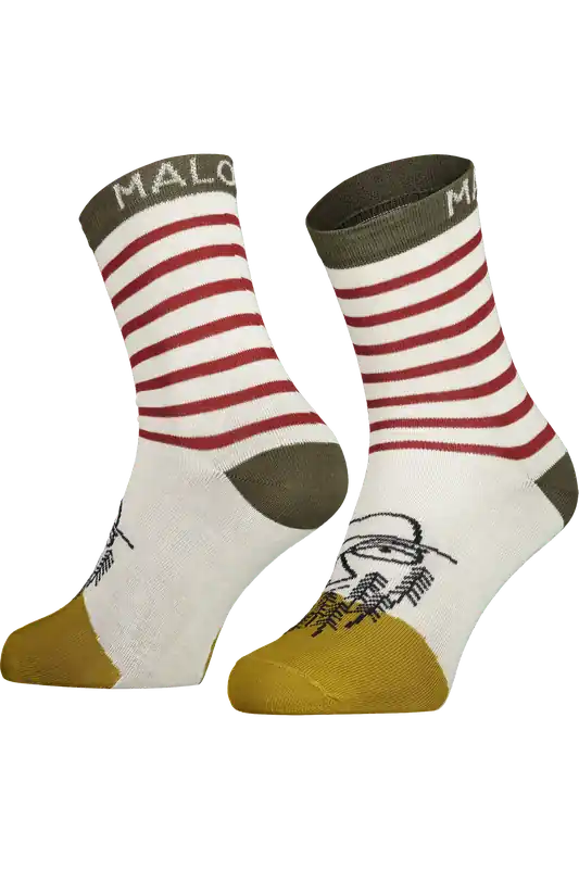 Must-Have Maloja ThistleM. (Zelená) - Bavlněné ponožky s grafikou Endorphin Republic
