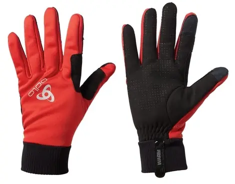 Nakupujte Hned Běžecké rukavice ODLO WINDPROOF WARM (Červená) Endorphin Republic