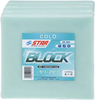 Star Ski Wax Block Minus 1kg - Klasické servisní vosky Endorphin Republic Novinka
