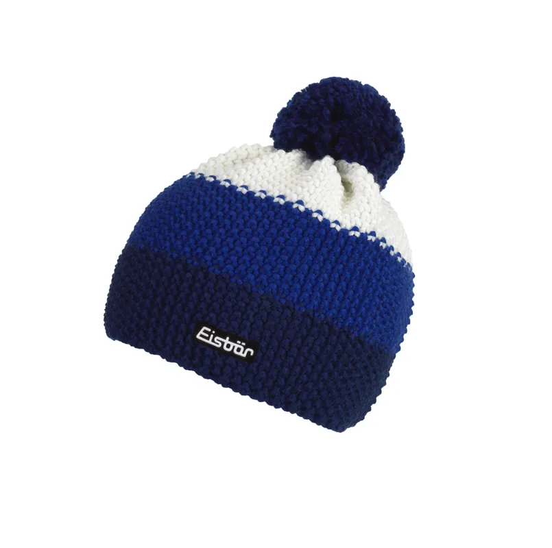 Autentický Eisbär Star Pompon MÜ (Bílá) - Čepice s bambulí Endorphin Republic
