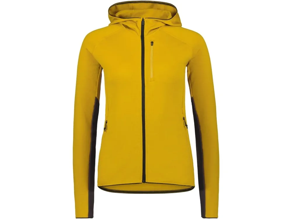Autentický Merino mikina MONS ROYALE APPROACH MERINO SHIFT FLEECE HOOD turmeric