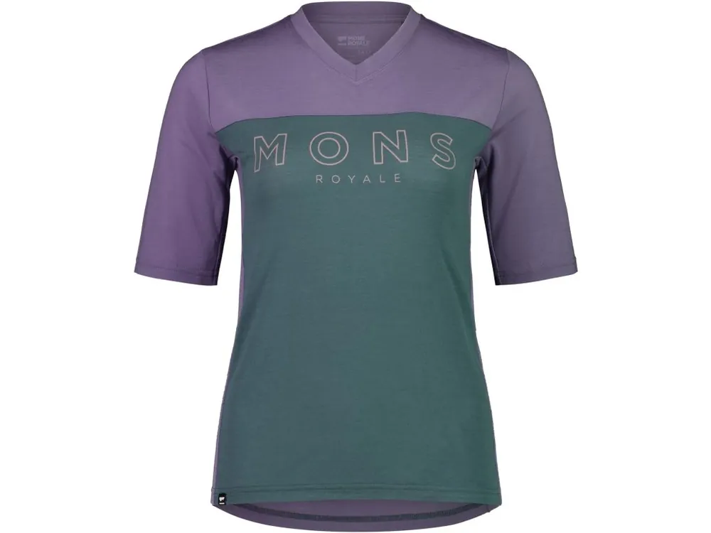 Finální Výprodej Merino triko MONS ROYALE REDWOOD ENDURO VT WMNS thistle / burnt sage