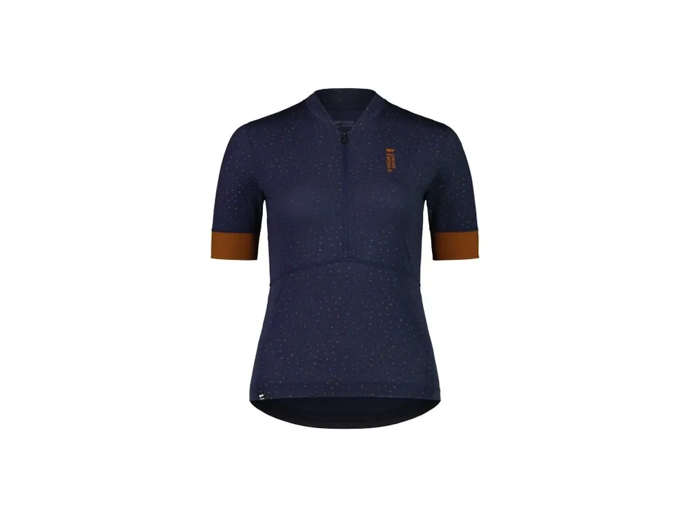 Merino triko MONS ROYALE CADENCE HALF ZIP WMNS midnight terrazzo Nízká Cena