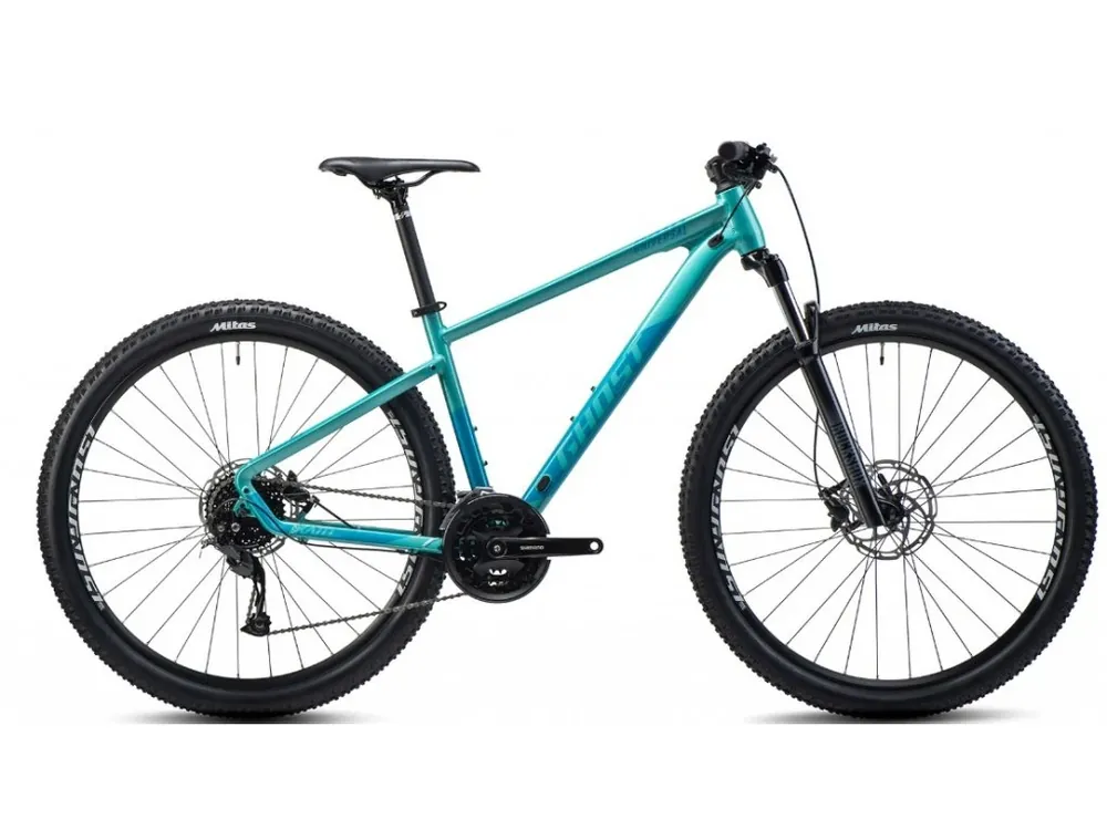 Horské kolo GHOST Kato Universal 29 Green Pearl/Azur Blue Metallic Speciální Cena