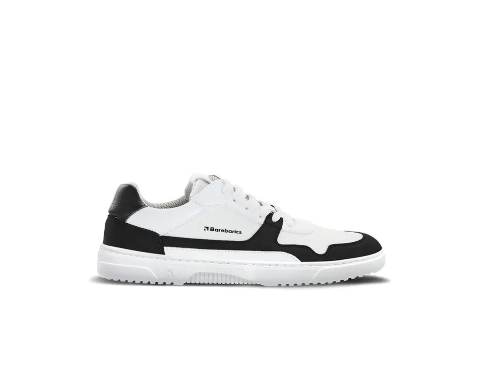 Barefoot tenisky Barebarics Zing - White & Black Vegan Odeslání Ihned