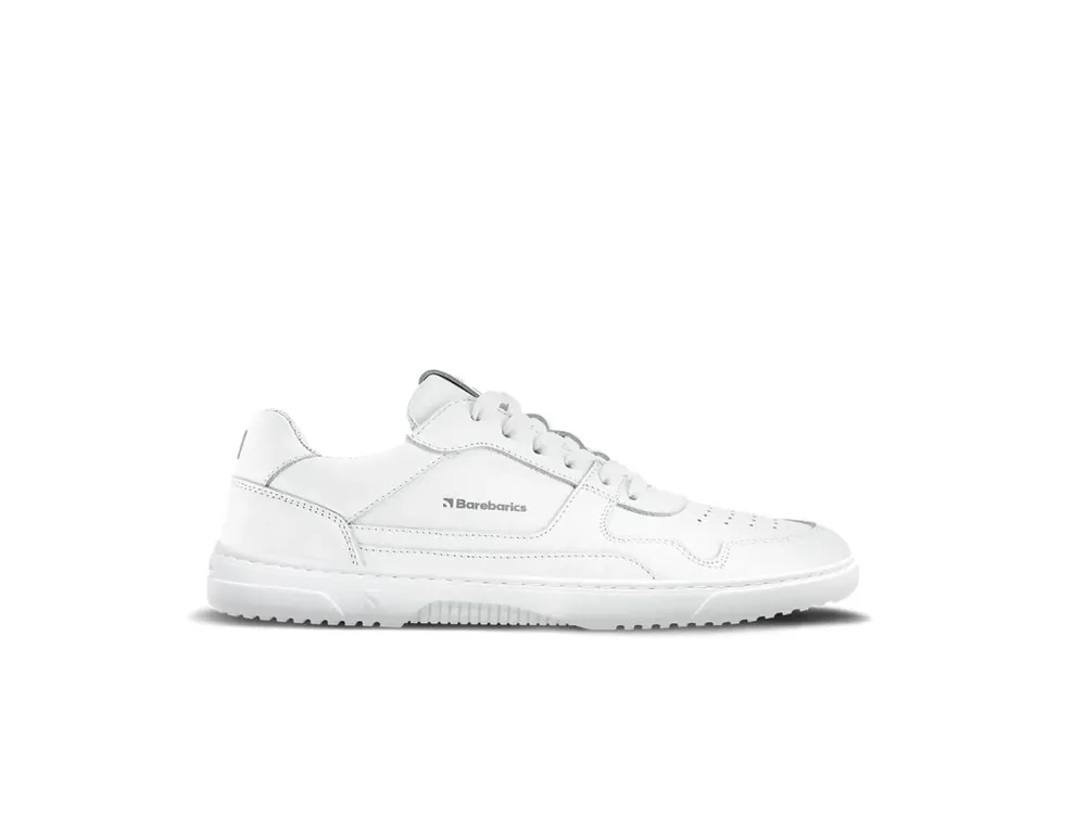 Barefoot tenisky Barebarics Zing - All White - Leather Víkendová Akce