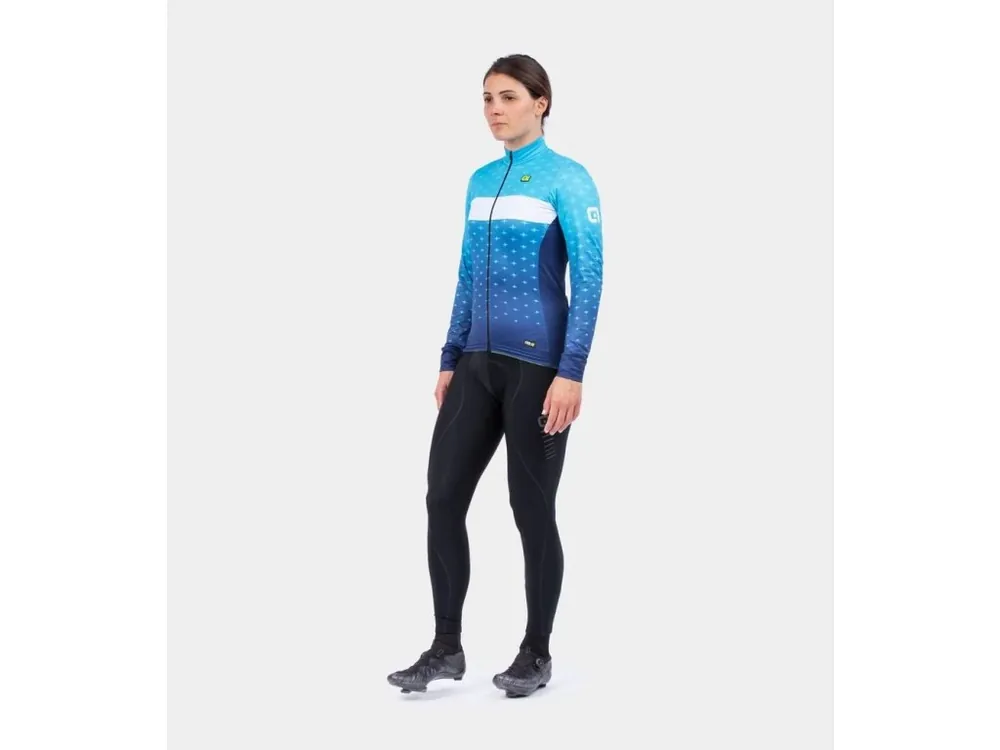 Speciální Cena Zateplený cyklistický dres ALÉ dámský PR-R STARS