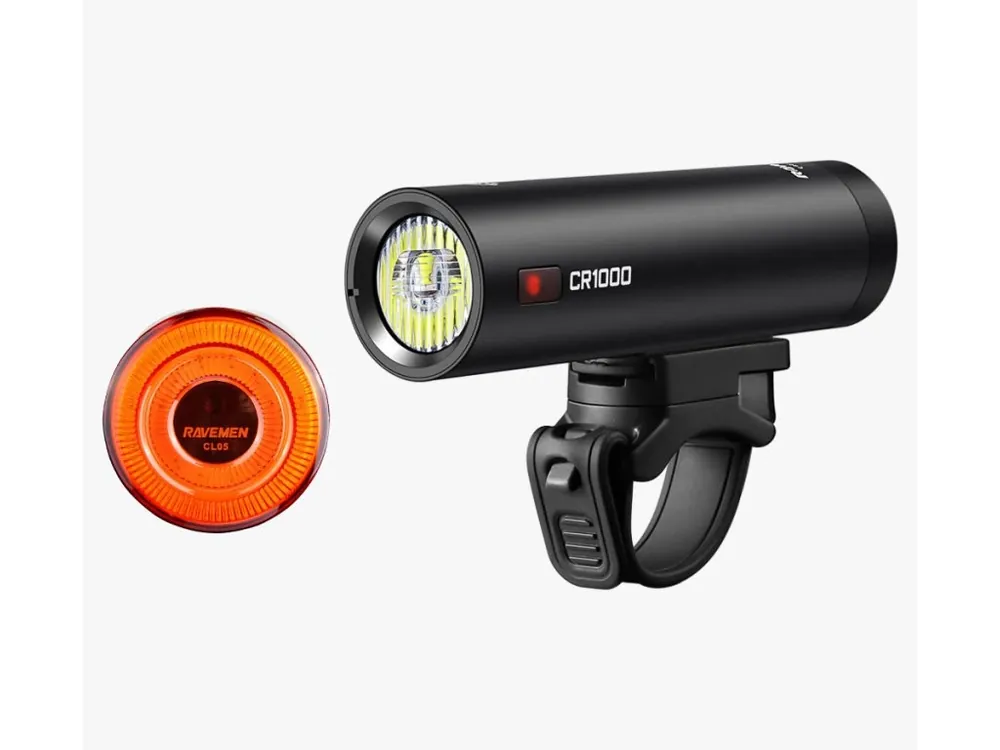 Vysoce Kvalitní Ravemen Set světel přední CR1000 + zadní CL05