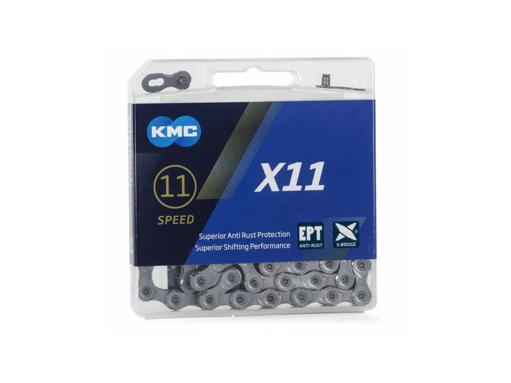ŘETĚZ KMC X11 EPT NEREZNOUCÍ STŘÍBRNÝ BOX Rychlé Dodání