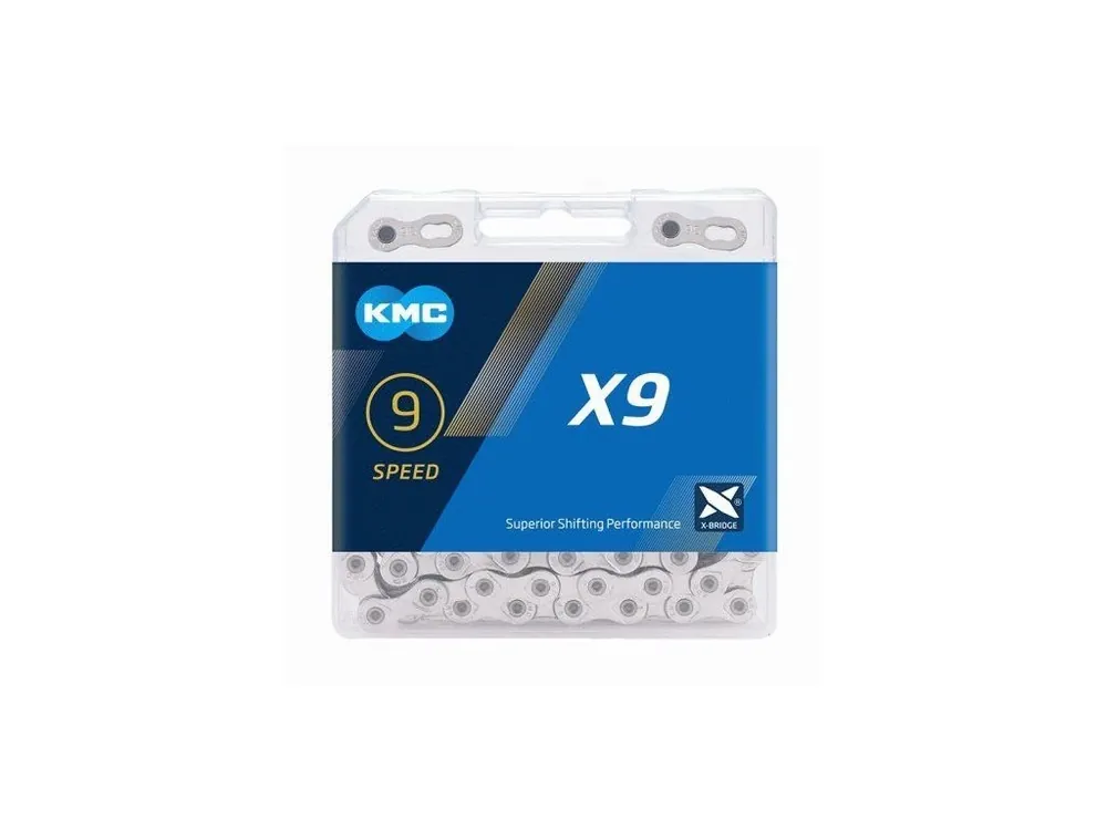 Přímo Od Výrobce ŘETĚZ KMC X9 STŘÍBRNÝ 114ČL BOX