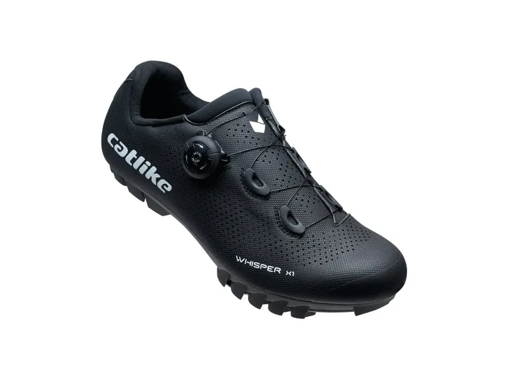 Zlevněný CYKLISTICKÉ TRETRY CATLIKE WHISPER X1 MTB NYLON - černé