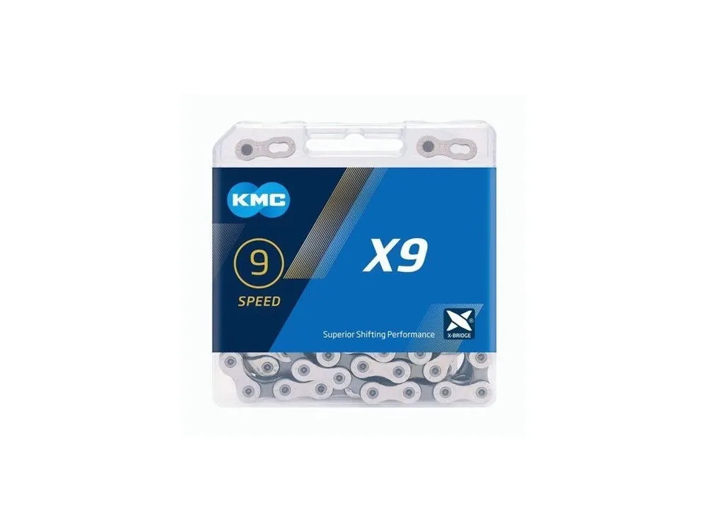 Časově Omezené ŘETĚZ KMC X9 STŘÍBRNO/ŠEDÝ BOX
