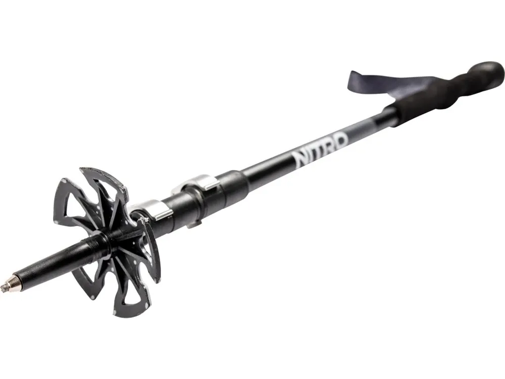 Hůlky na splitboard NITRO TELESCOPING POLES black-grey-green Rychlé Dodání
