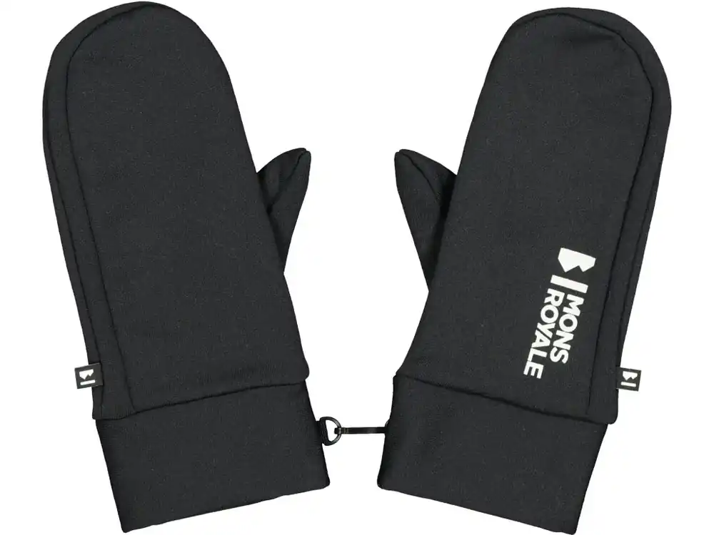 Rukavice MONS ROYALE MAGNUM MERINO FLEECE MITTS black Hit Sezóny