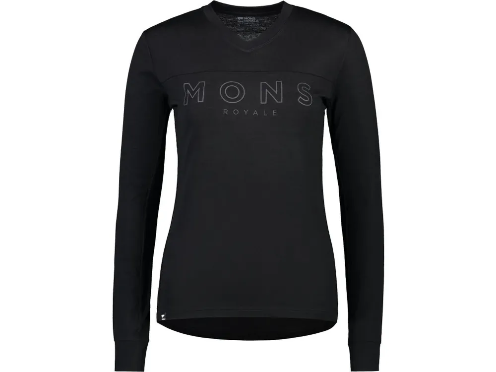 Sleva Merino triko MONS ROYALE REDWOOD ENDURO VLS WMNS black