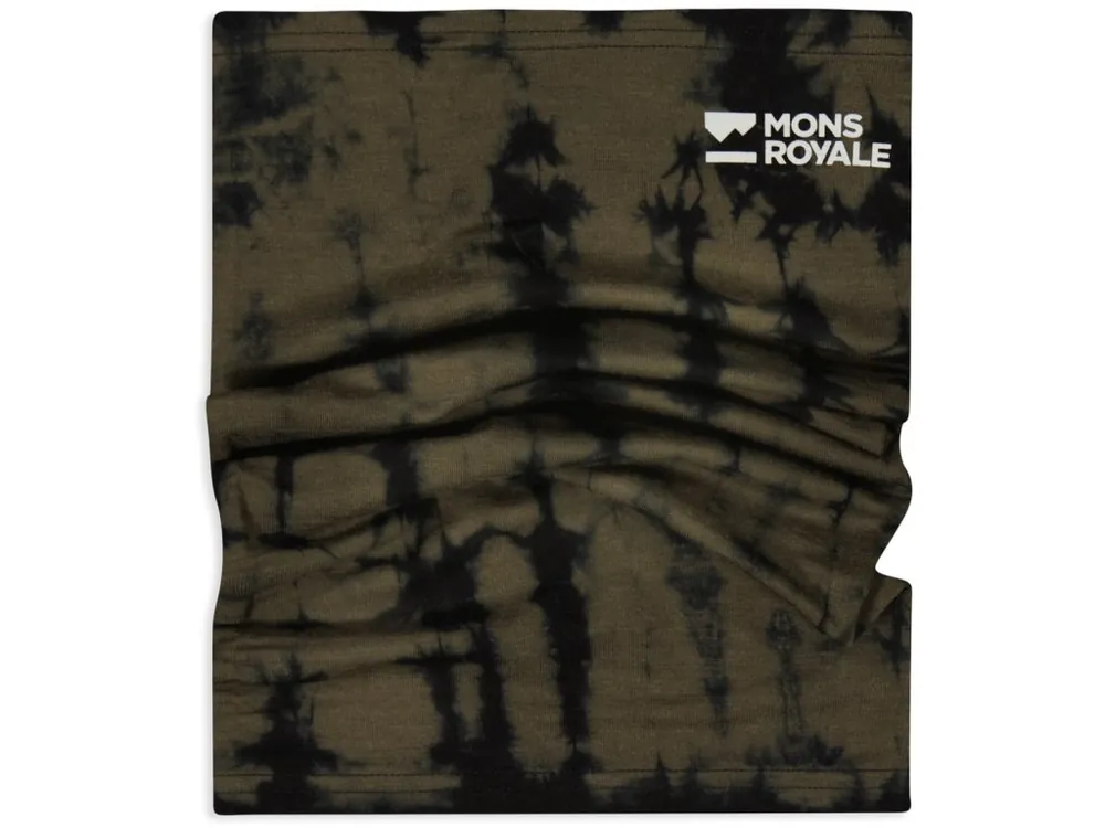 Přímo Od Výrobce Merino nákrčník MONS ROYALE DAILY DOSE MERINO FLEX 200 NECKWARMER olive tie dye