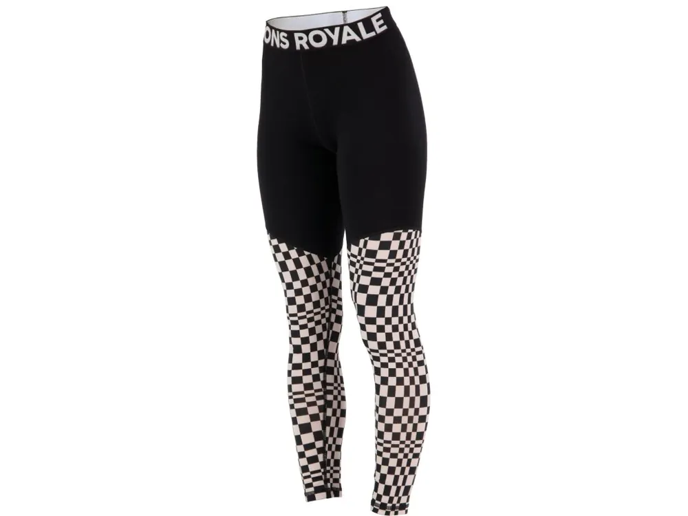 Merino legíny MONS ROYALE CASCADE MERINO FLEX 200 LEGGING WMNS checkers Originální