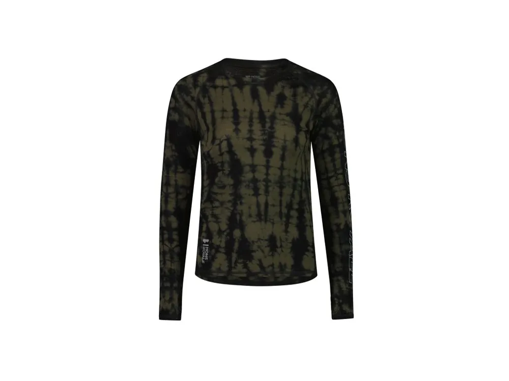 Hit Sezóny Merino triko MONS ROYALE BELLA LS GARMENT DYED WMNS olive tie dye