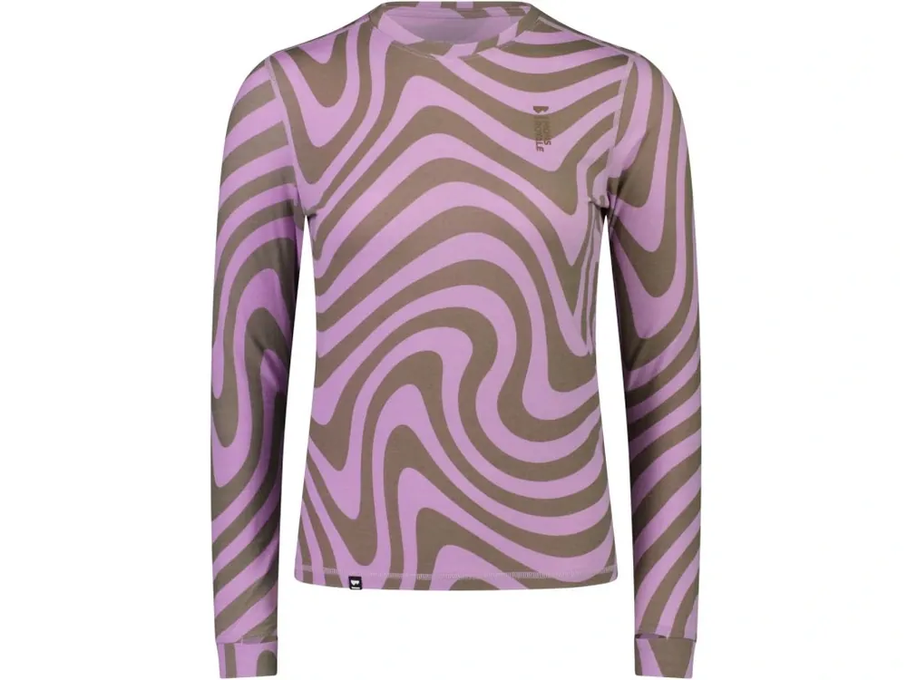 Merino triko MONS ROYALE CASCADE MERINO FLEX 200 LS WMNS blazing trails Ověřený