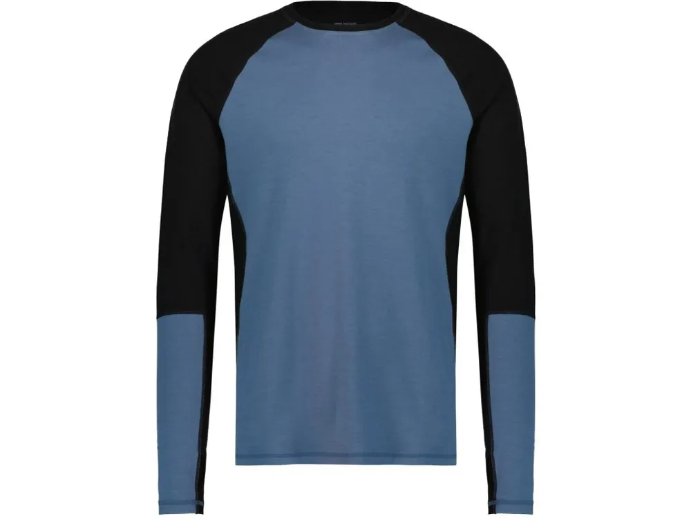 Merino triko MONS ROYALE OLYMPUS LS blue slate / black Přímo Od Výrobce