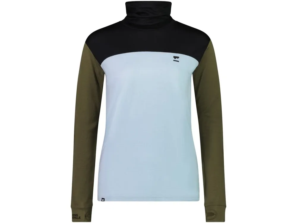 Merino triko MONS ROYALE YOTEI BF HIGH NECK WMNS riverbed Akční Nabídka
