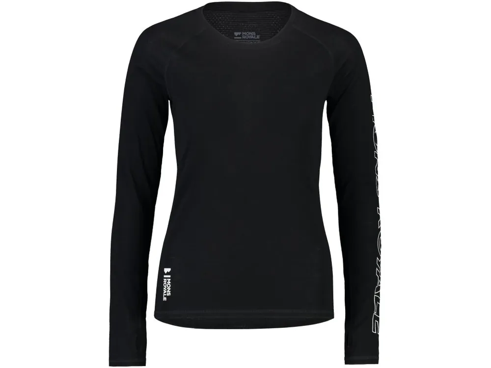 Triko MONS ROYALE BELLA MERINO LONG SLEEVE WMNS black Expresní Doručení