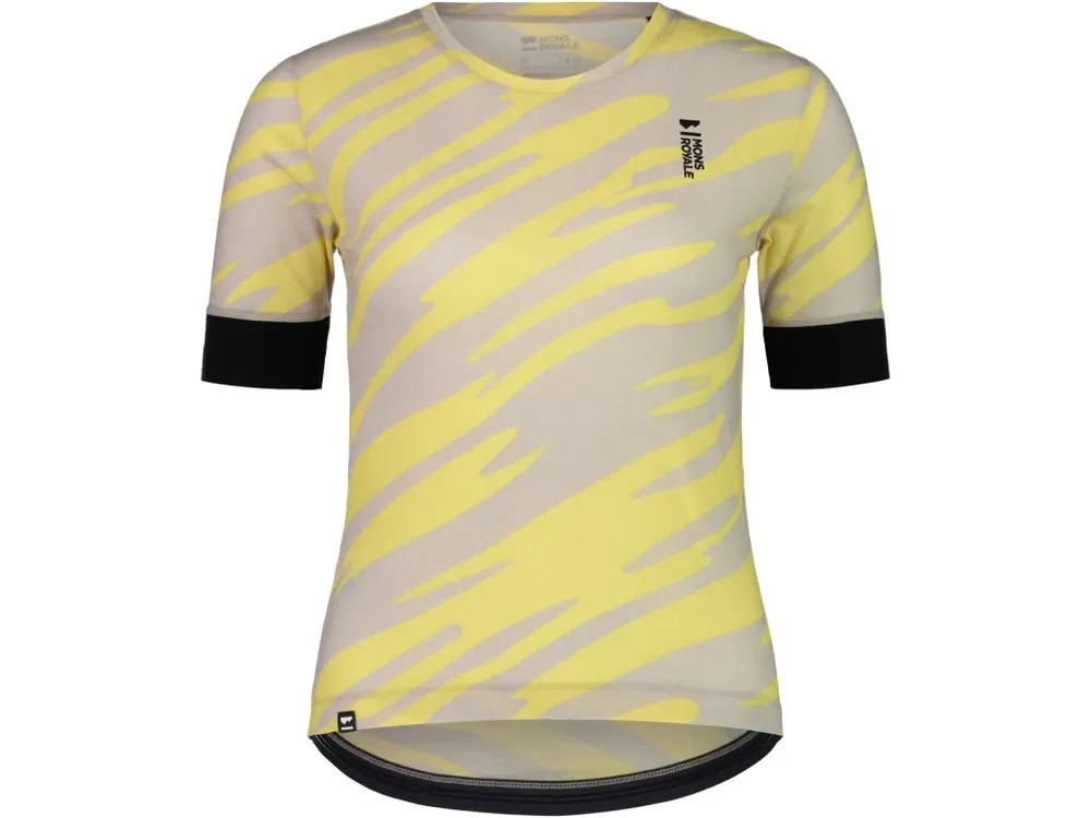 Merino triko MONS ROYALE CADENCE TEE WMNS limelight camo Aktuální