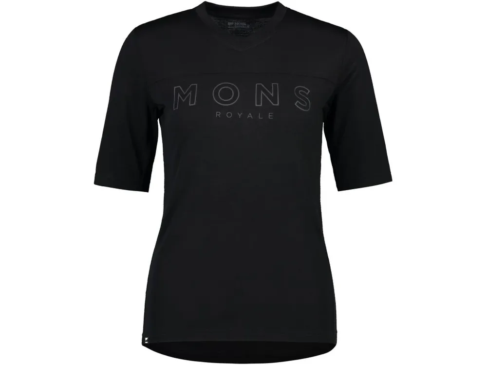 Akce Merino triko MONS ROYALE REDWOOD ENDURO VT WMNS black