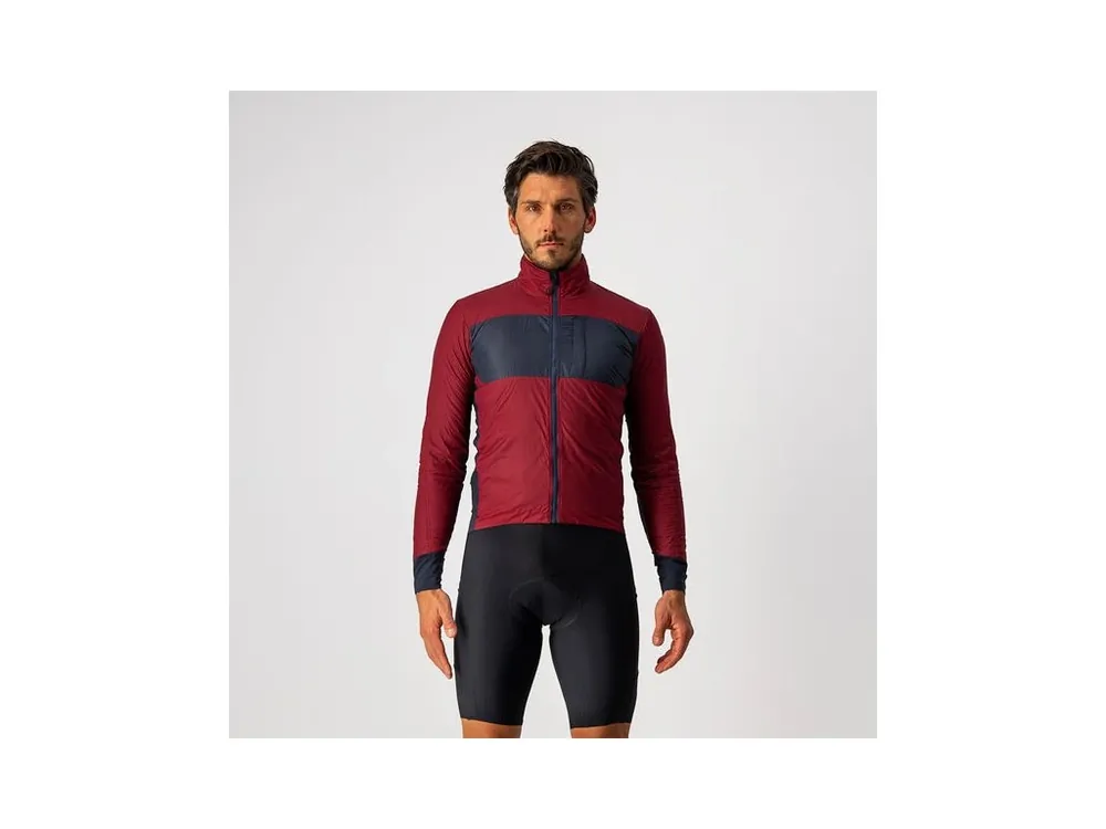 Poslední Šance Castelli - pánská bunda Unlimited Puffy, bordeaux/savile blue