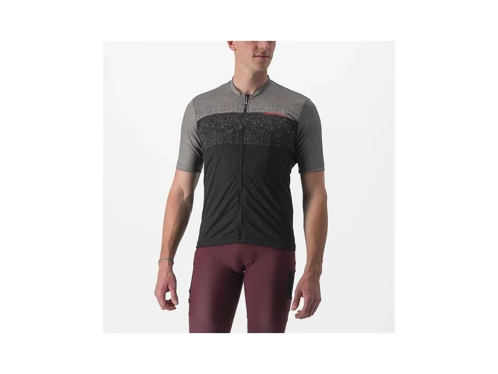 Výhodná Nabídka Castelli - pánský dres Unlimited Entrata, gunmetal gray/black